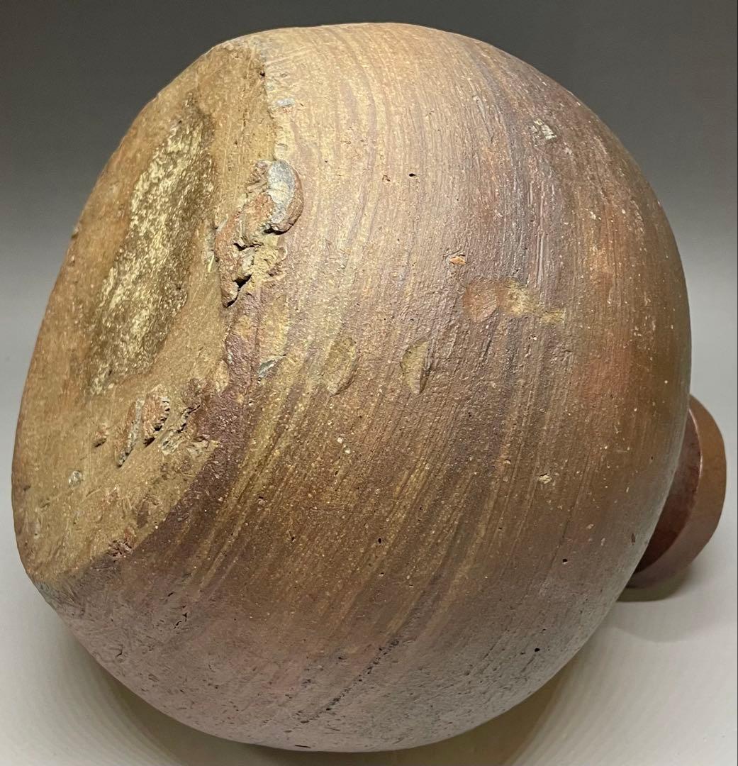 ヨシモ※プロフ必読※　古備前　桃山時代　蕪徳利　箱付　Q772