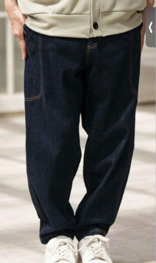 新品タグ付　CAMBIO カンビオ　変形ブッシュバルーンデニムパンツ Ｌ