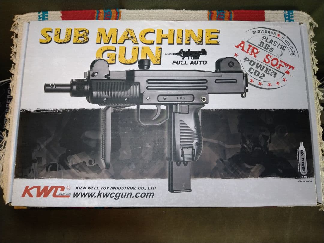 激レア美品！ウエスタンアームズ同等/KWC　ミニウージー　CO2ガスブロ！