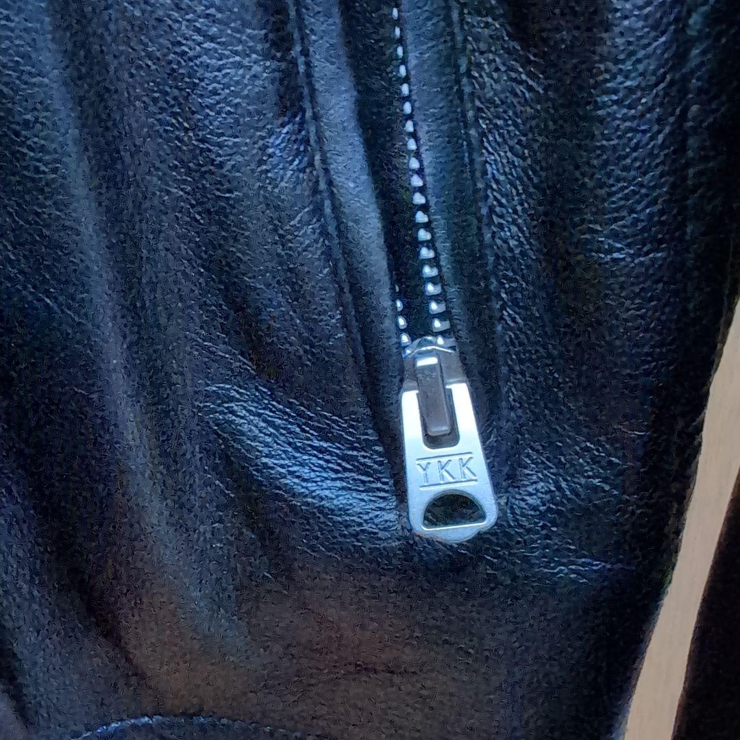 Retro Grande ブラックレザーシングルライダース L