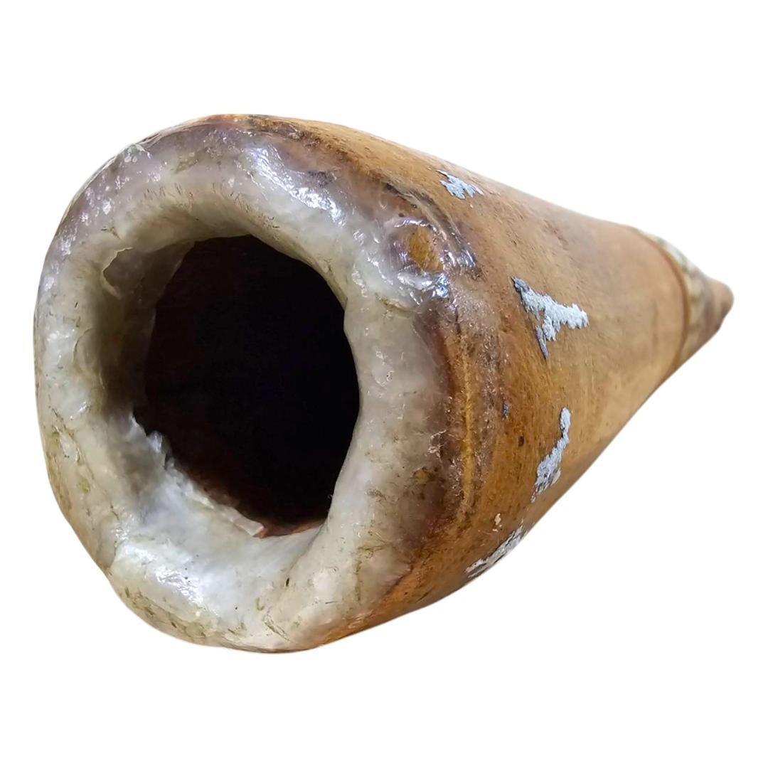 世界最古の金管楽器 木製ディジュリドゥ 約118cm アボリジニ風ハンドペイント