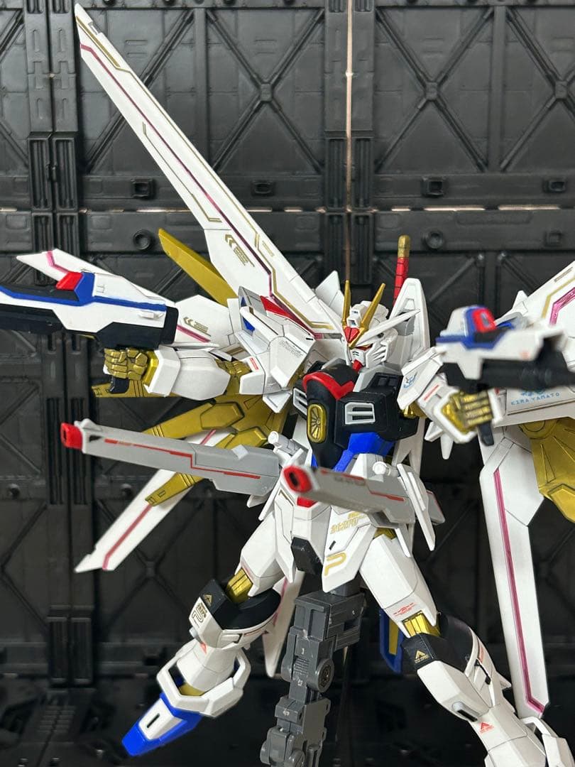 マイティーストライクフリーダムガンダム　塗装完成品　部分塗装　HG