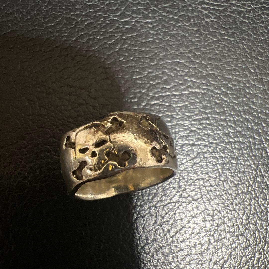 クレイジーピッグ　指輪　5SKULLS CROSS BONES BAND