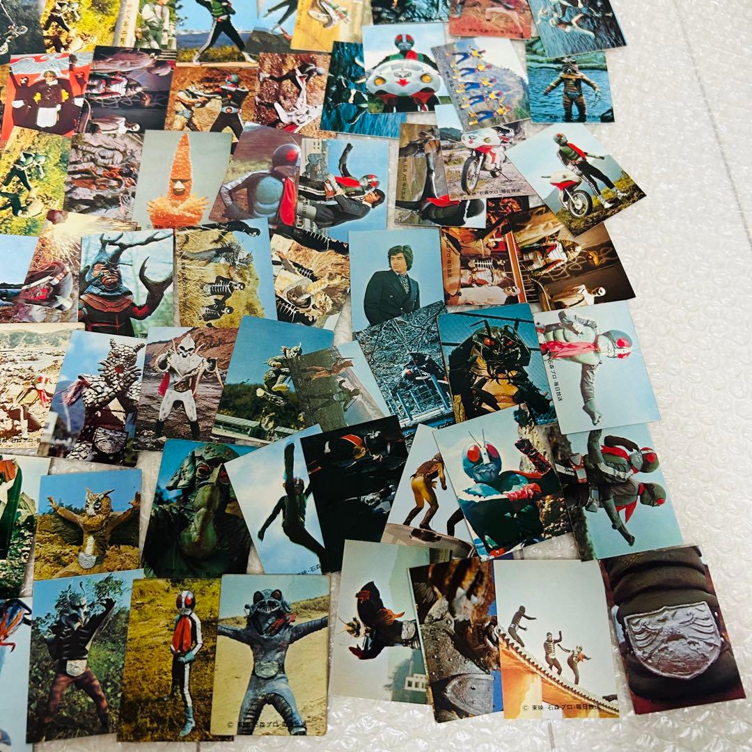カルビー 旧仮面ライダーカード 大量 まとめ売り 昭和 当時物 アルバム2冊