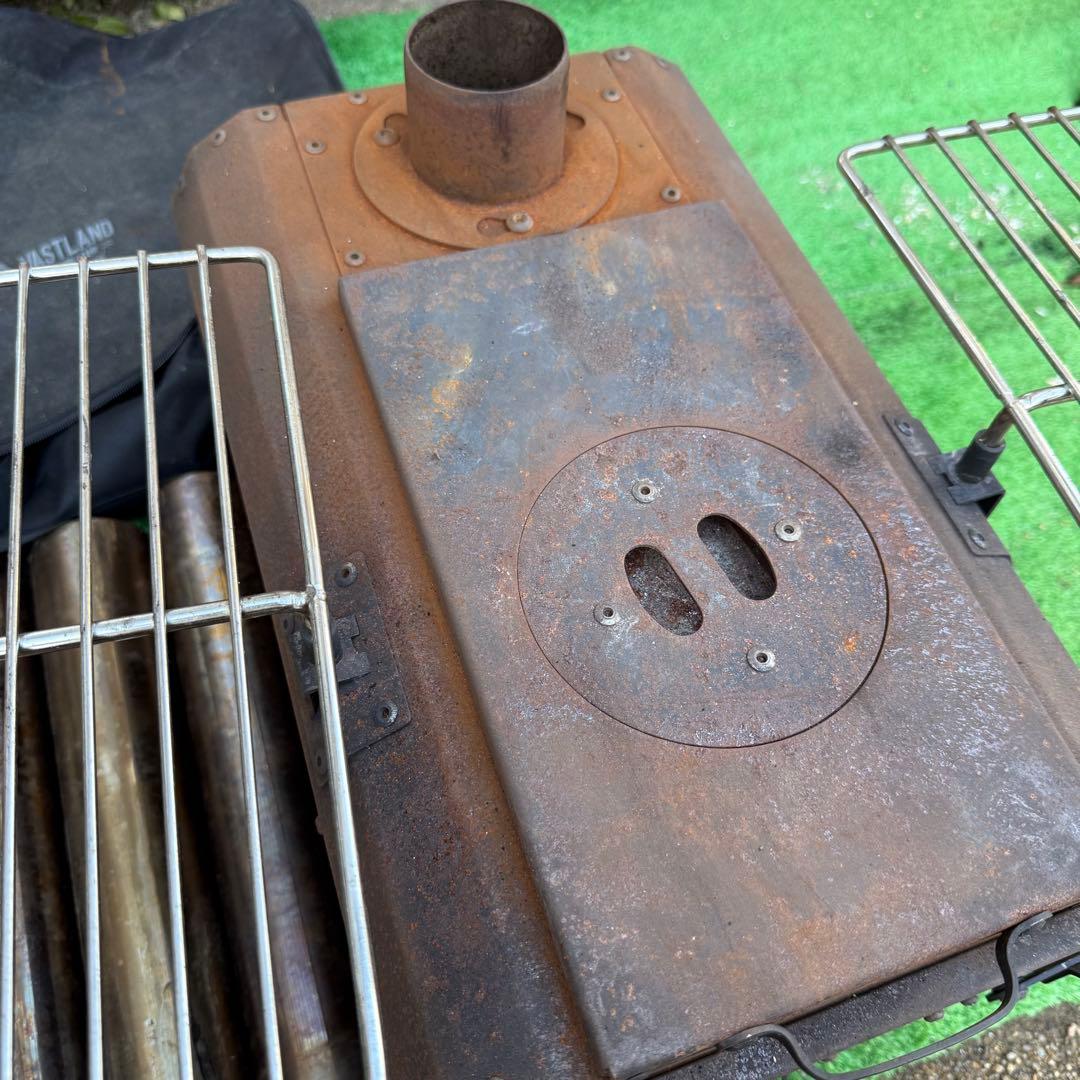 中古 VASTLAND ヴァストランド 薪ストーブ キャンプ 黒 ブラック