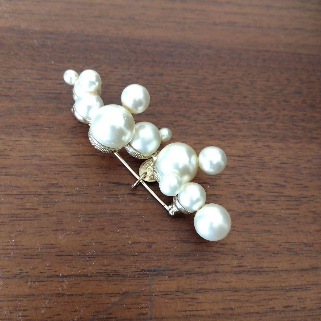 ヴェルメイユパーイエナ　ジュンコパリ　ホワイトパール ブローチ