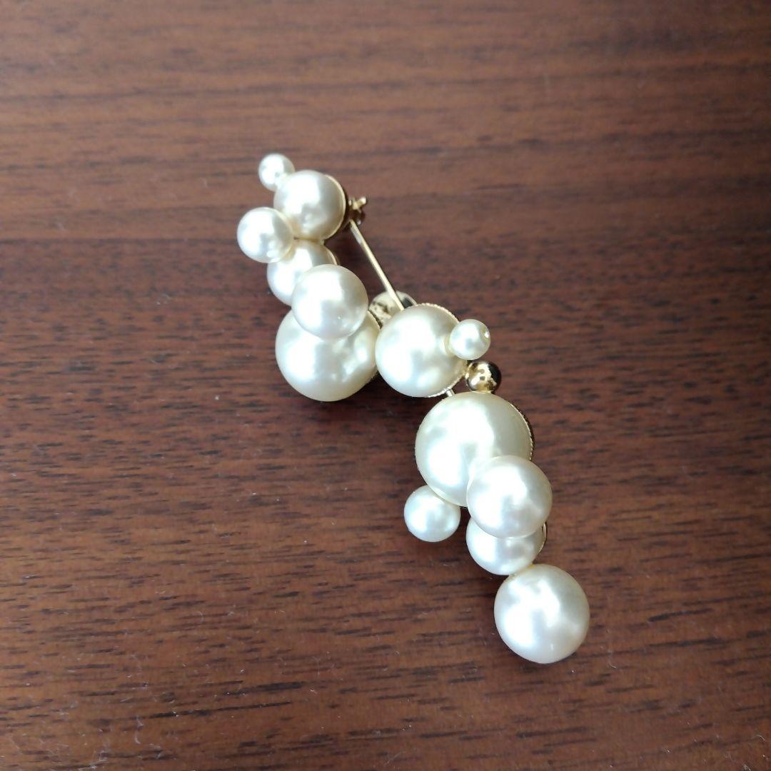 ヴェルメイユパーイエナ　ジュンコパリ　ホワイトパール ブローチ