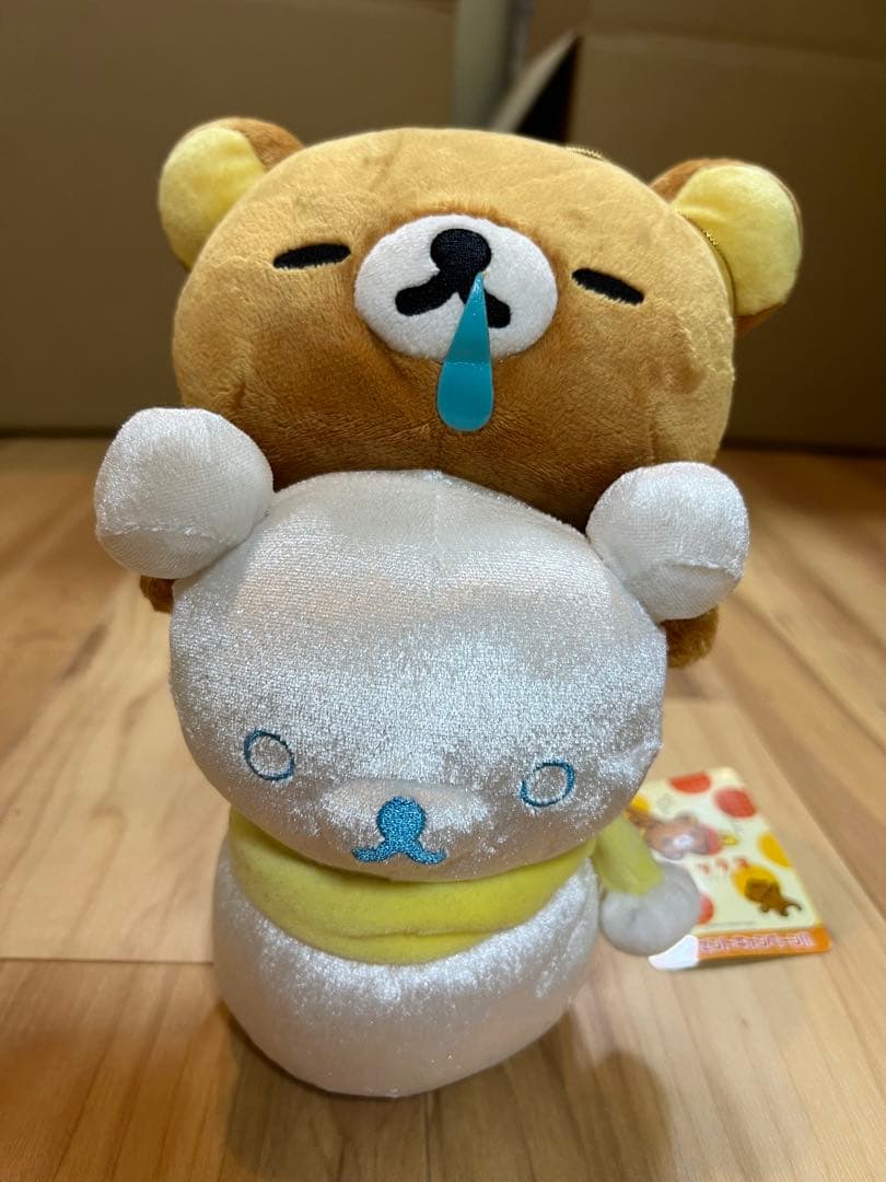 激レア　初期　リラックマ　ぬいぐるみBIGだらだら冬だより　鼻水　雪だるま　糸目