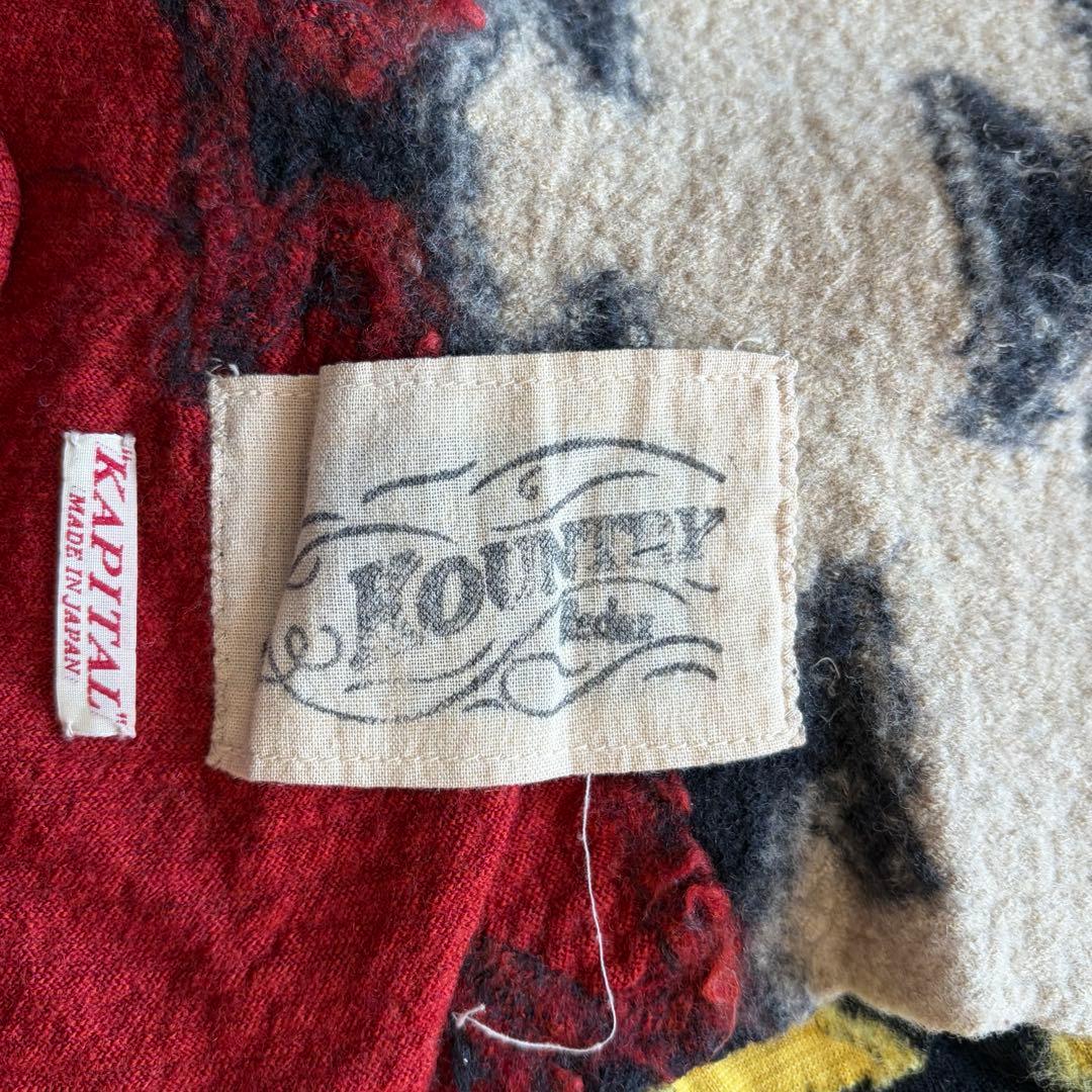 キャピタルKAPITAL KOUNTRY 縮絨ウールパッチワーク　ストール