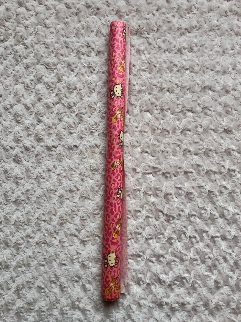 ハローキティ　ヒョウ柄　ビニール生地　ラミネート生地　2001年　サンリオ　廃盤