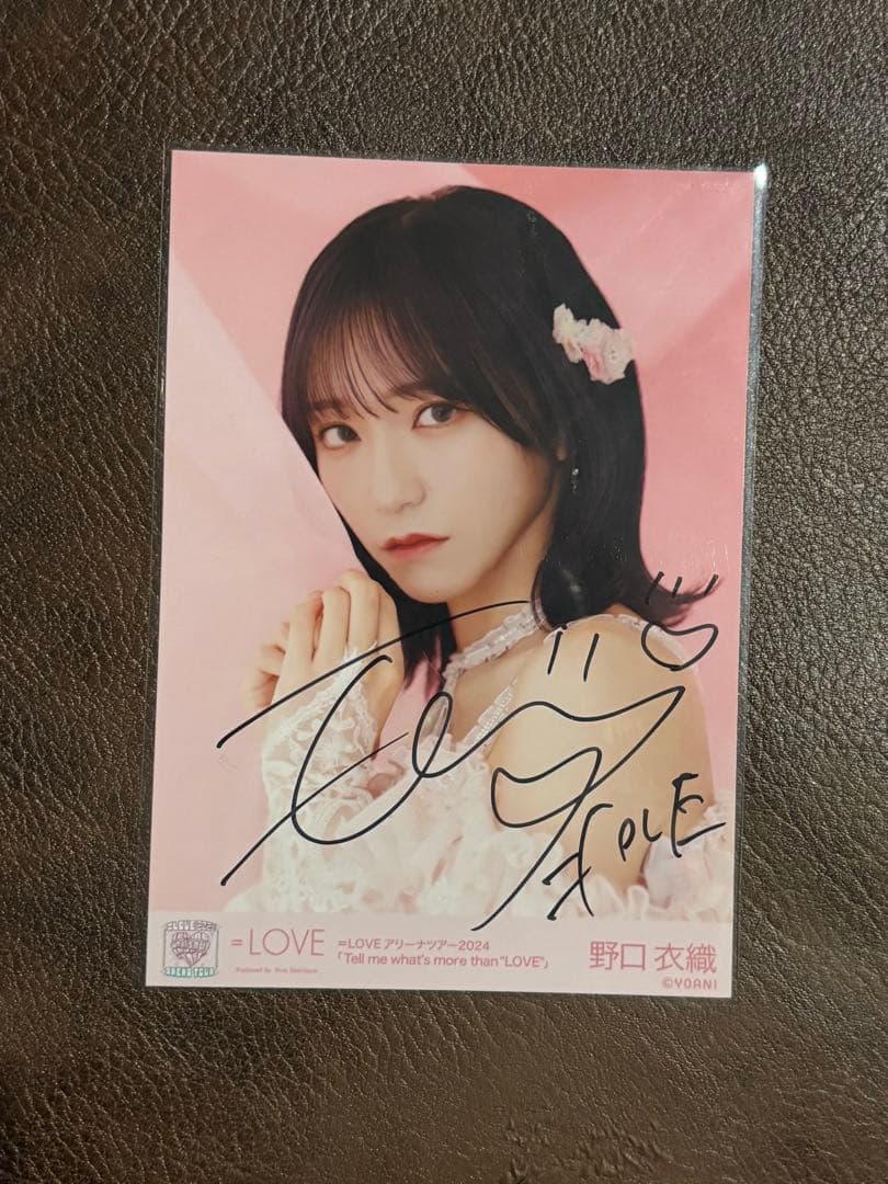 ＝LOVE 野口衣織 直筆 ピンキー衣装