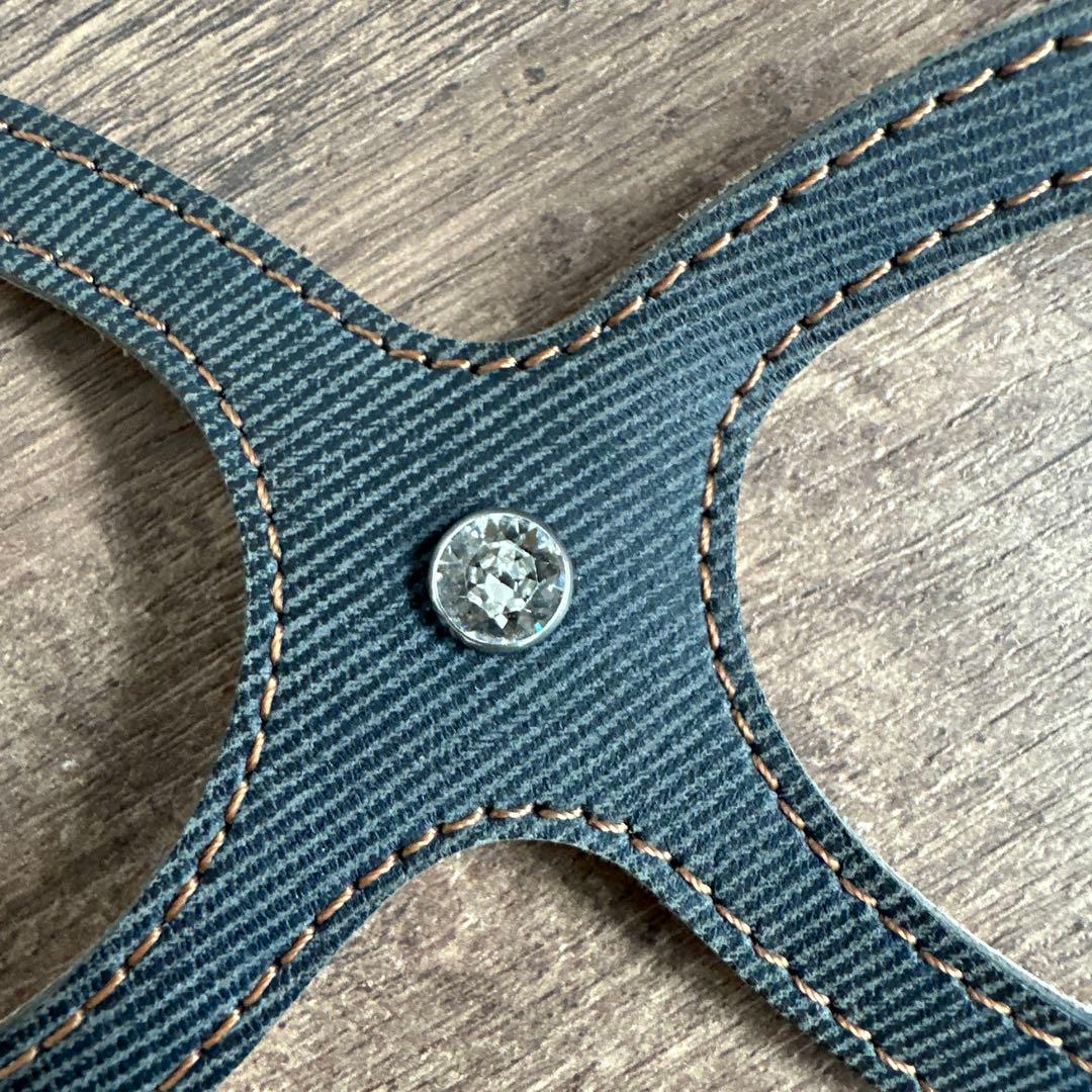 バディベルト　 BB ブルージーン　 4号 クリスタル付き アクセントリード