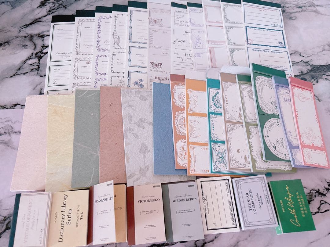 【80サイズ】コラージュ素材　紙もの　デザペ　まとめ売り②