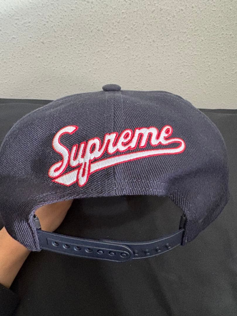 SUPREME World Famous S Logo キャップ　ネイビー