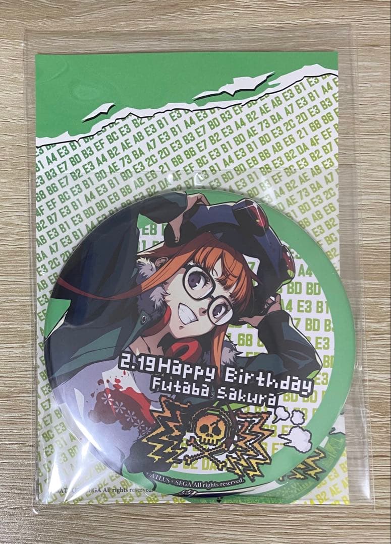 ペルソナ5ザ・ロイヤル　100mm缶バッジ 佐倉双葉 Birthday ver