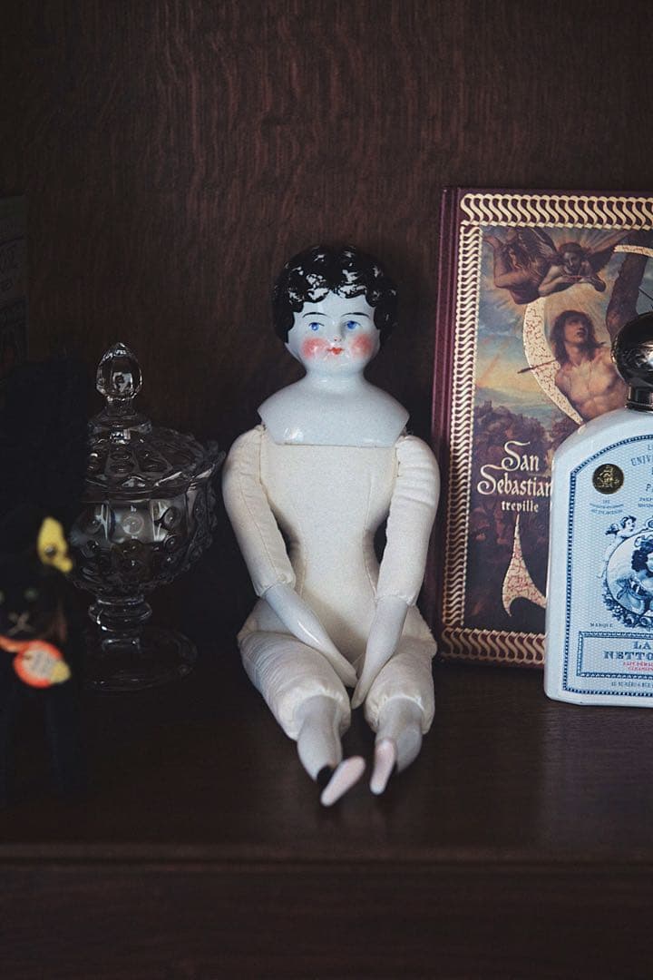 アンティーク チャイナヘッドドール ビスクドール アンティークドール