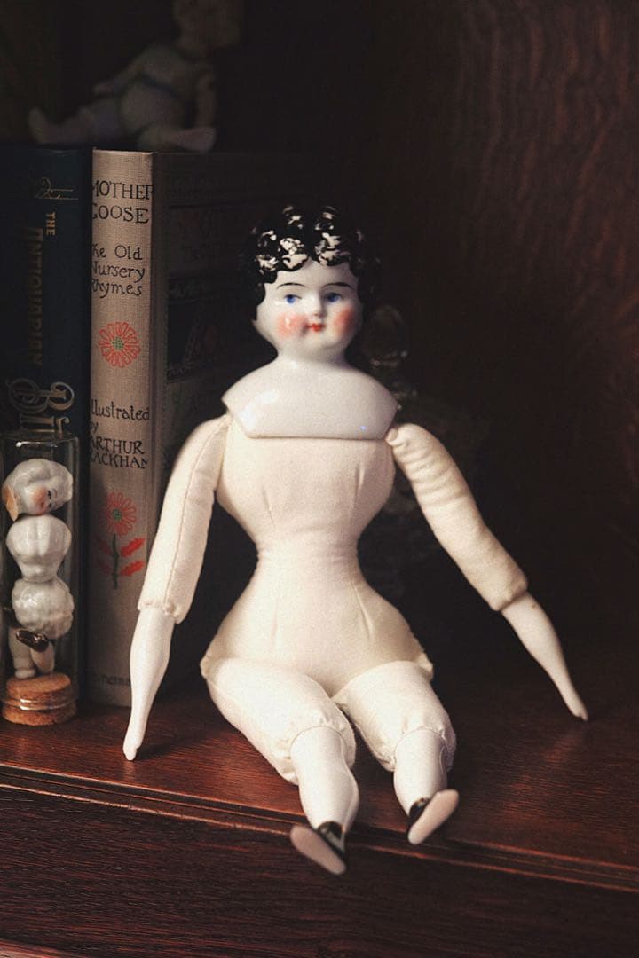 アンティーク チャイナヘッドドール ビスクドール アンティークドール