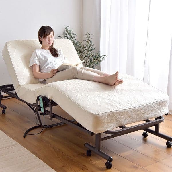 s*h様 最終価格☆美品☆送料込・折りたたみ電動リクライニングベッド