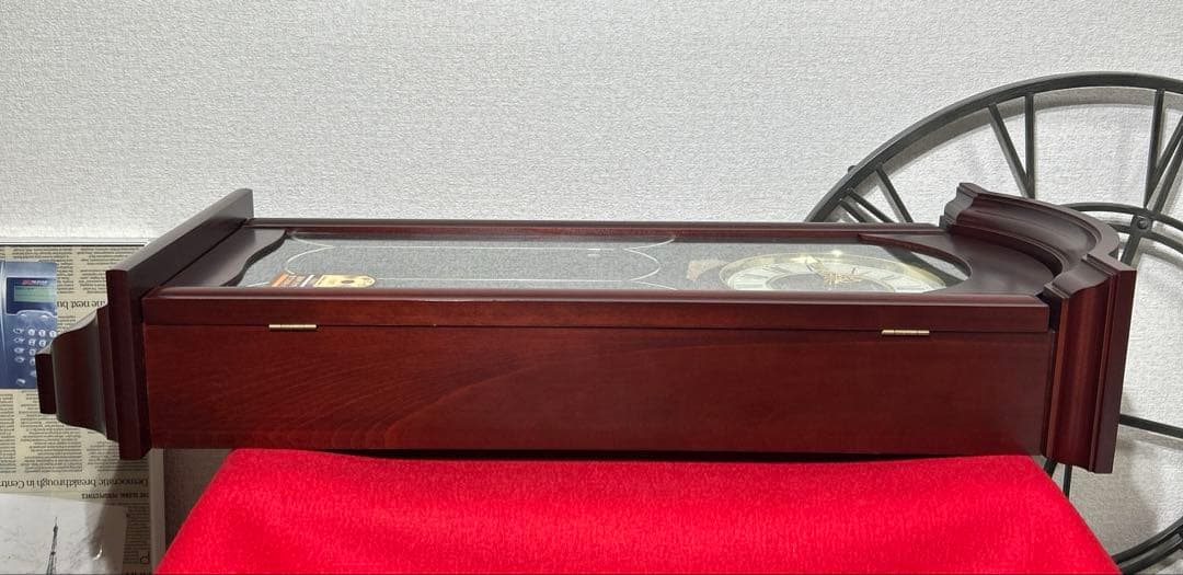 か*ん様 未使用　希少　セイコークォーツ　クロック　振り子時計　レトロ　服部 P