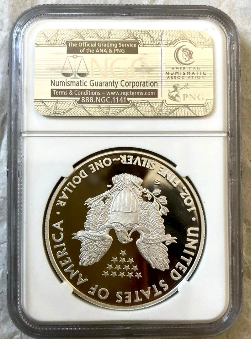 NGC最高鑑定★2012年アメリカ1ドル シルバーイーグル銀貨★PF70UCER