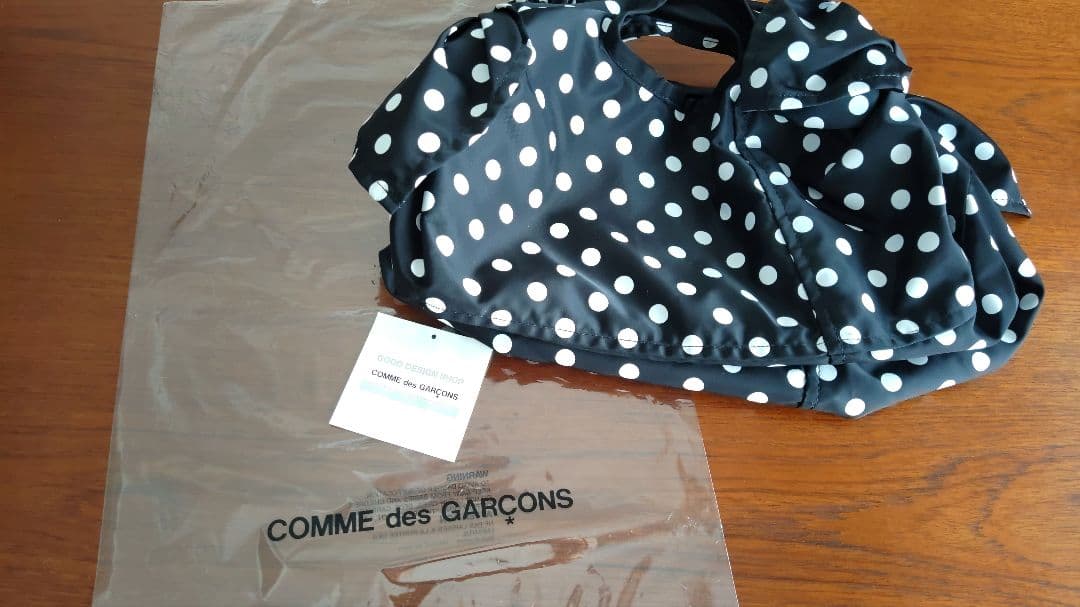 コムデギャルソン　グッドデザインショップ　ドット＆リボンバッグ　ブラック