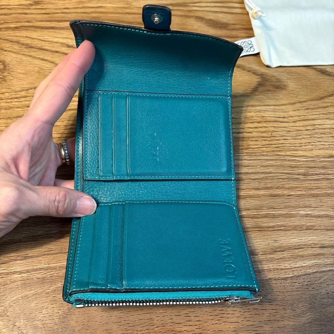 【ビジー】LOEWE バーティカル　スモール　ウォレット　廃盤カラー