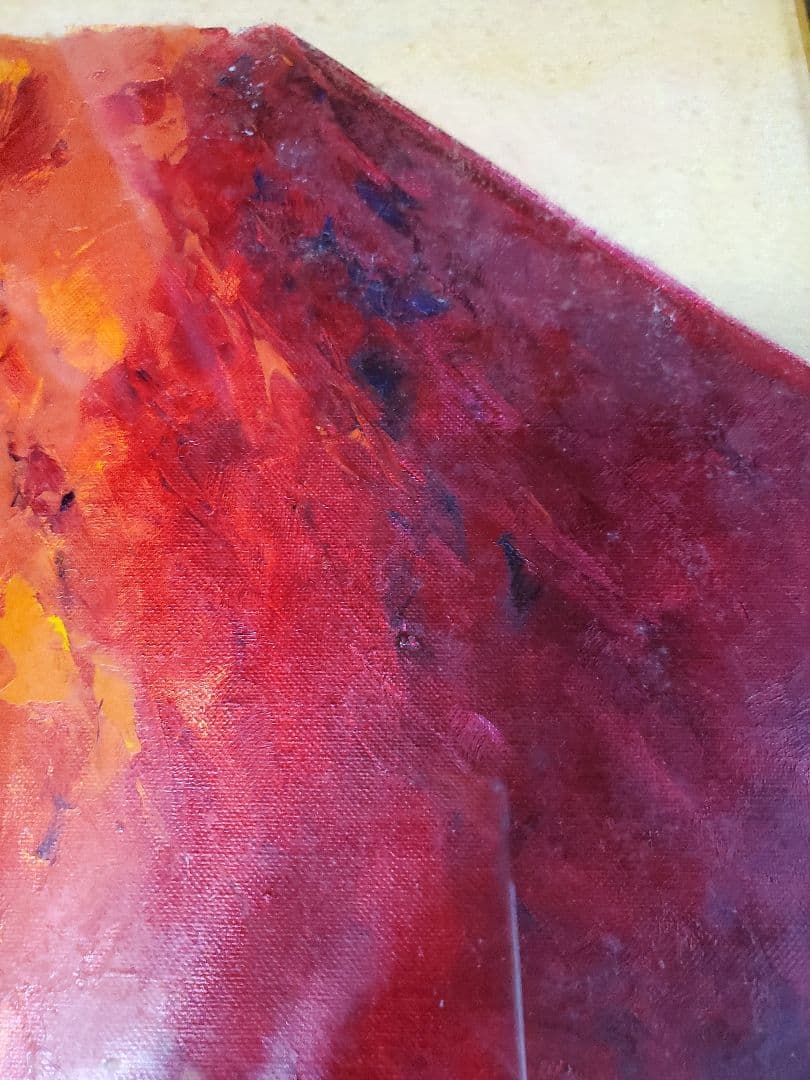 油絵 赤富士 田中浩二作