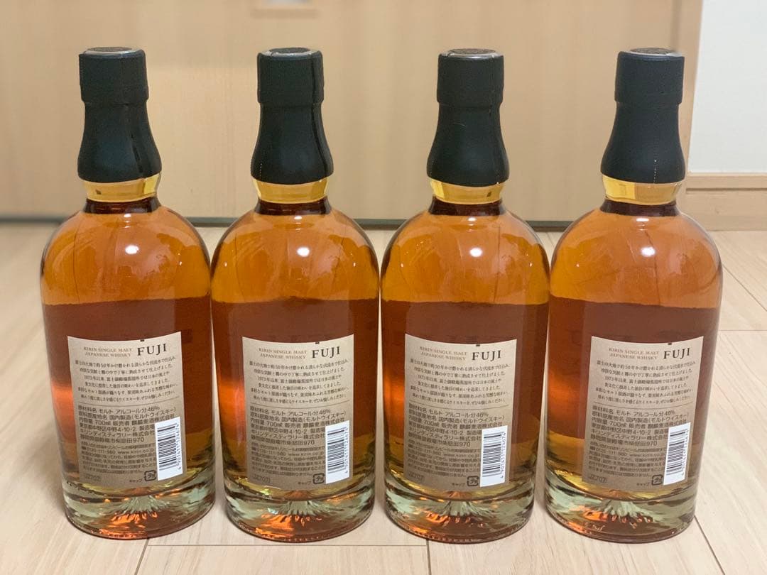 キリンシングルモルトジャパニーズウィスキー富士 700ml 4本