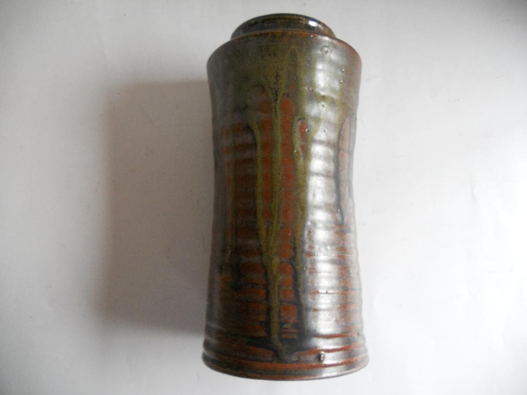 丹波焼 立杭焼 市野省三 作 省三窯 花入 木箱 共箱 新品 未使用 です。