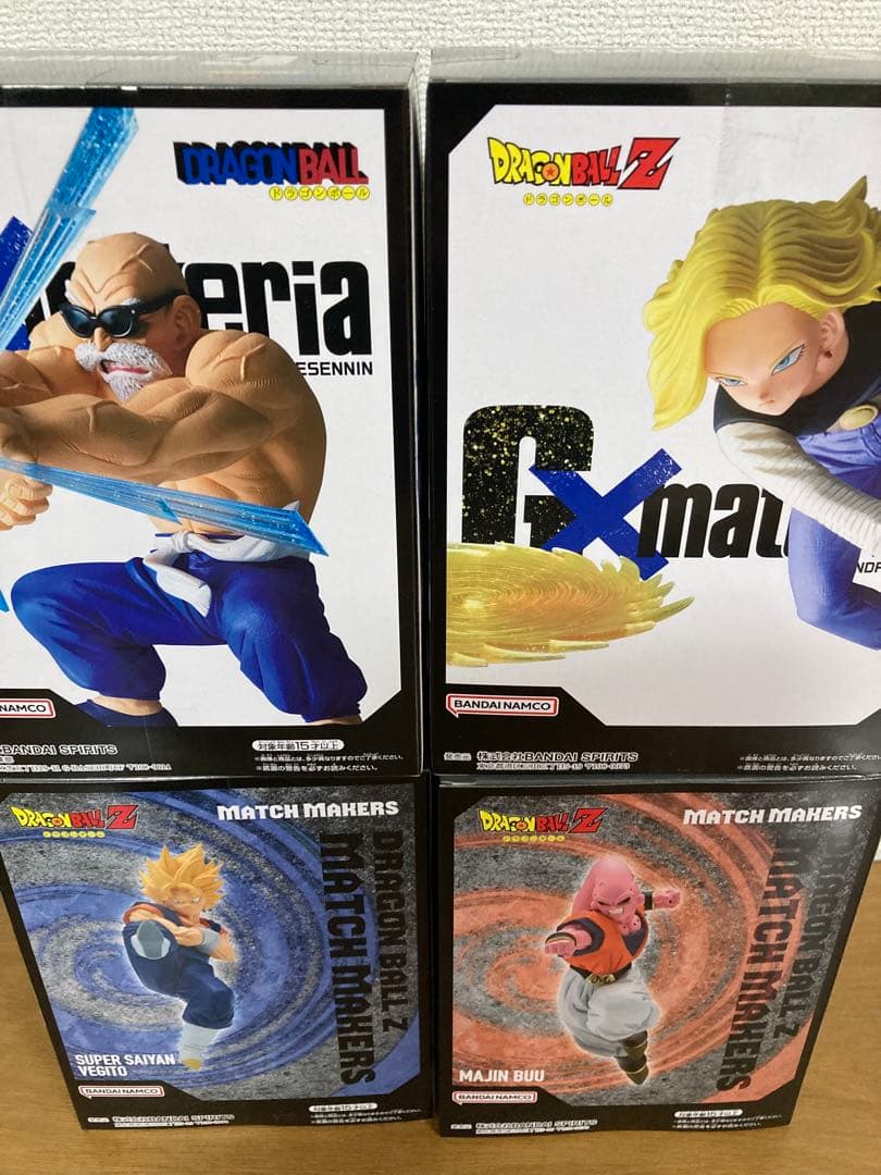 【新品・未開封】ドラゴンボール　亀仙人　人造人間18号　ベジット　魔神ブウ