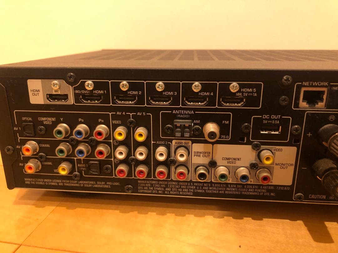 YAMAHA RX-S600 AVアンプ ブラック