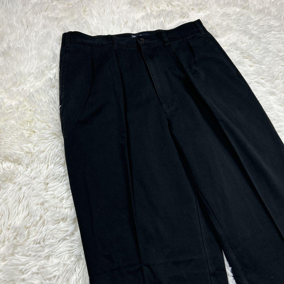 90s 未使用級　ポロバイラルフローレン　クラシックチノ　W35 黒　ブラック
