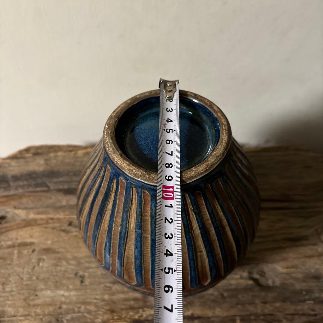 琉球　古典焼　小壺　④ 壺屋焼　やちむん　古民芸　アンティーク　骨董　検:李朝.