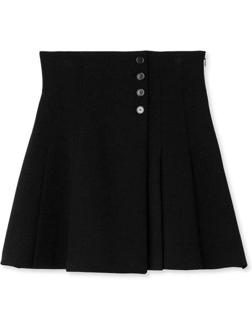 SNIDEL サイドプリーツスカショーパン　ブラック