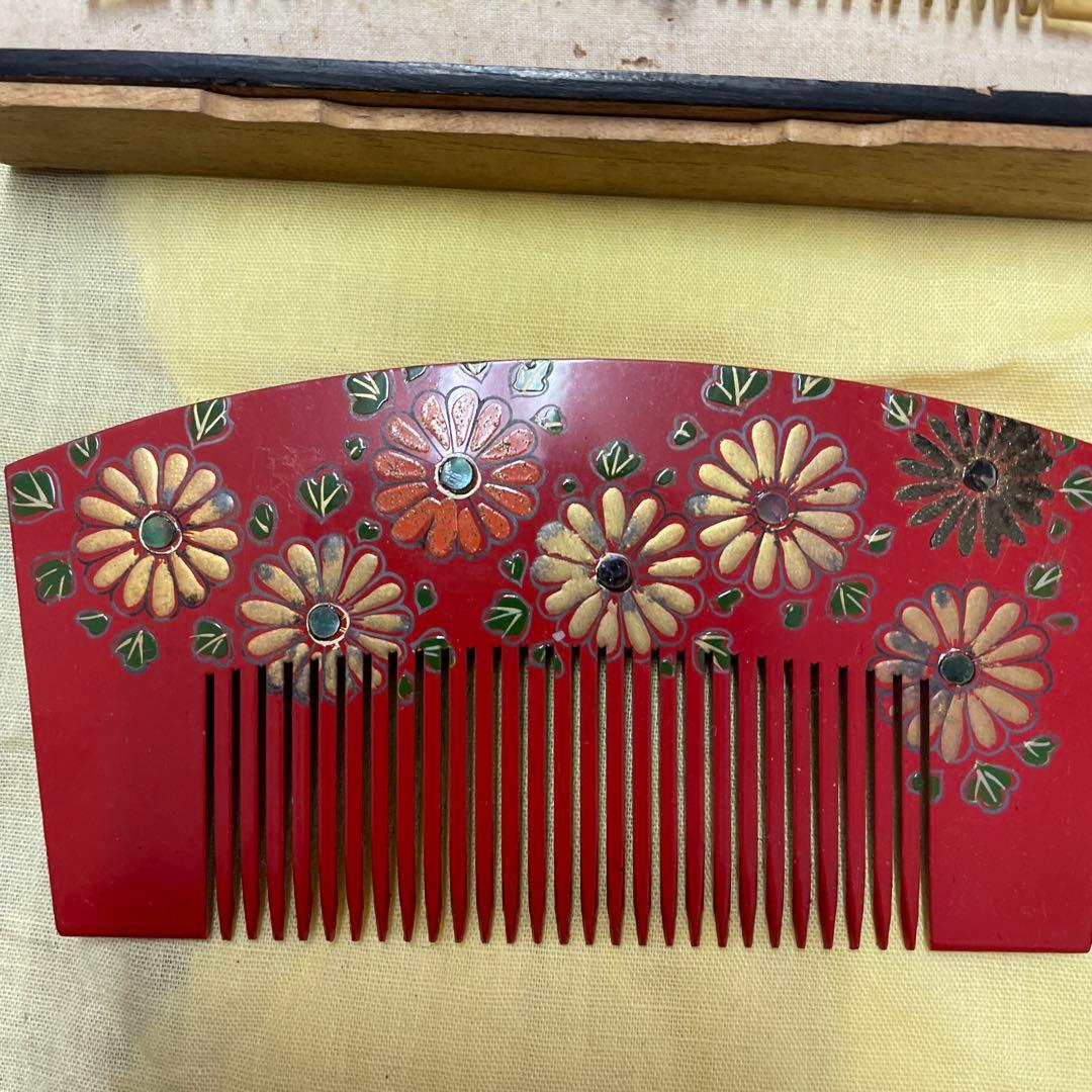 幕末明治　櫛４枚