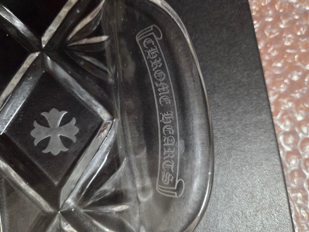 未使用保管品箱付美品クロムハーツバカラ中型トレーお皿ガラス送料無料