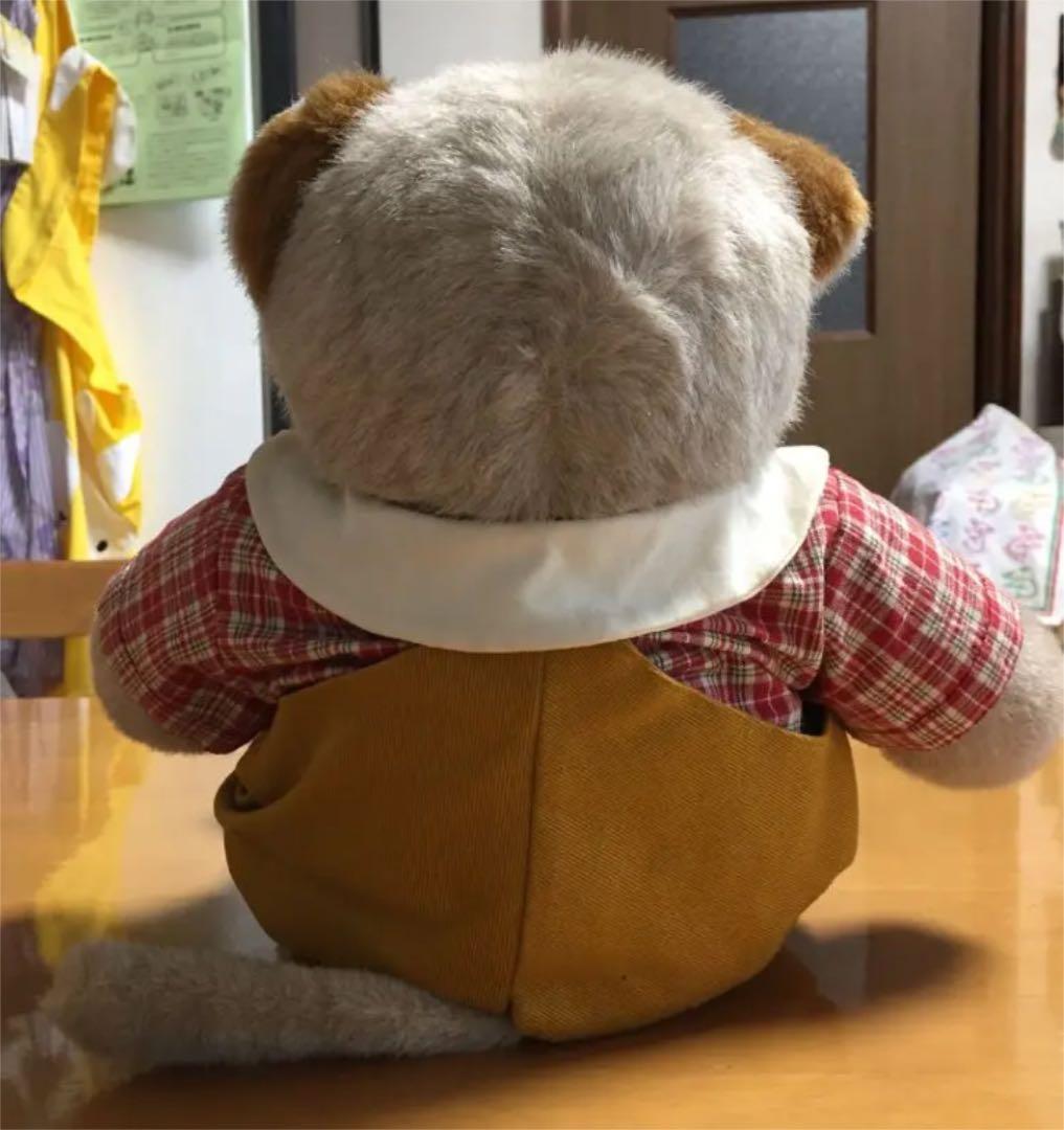タグつき　ビンテージ　昭和レトロ　日本製　くま　男の子　洋服あり　ぬいぐるみ