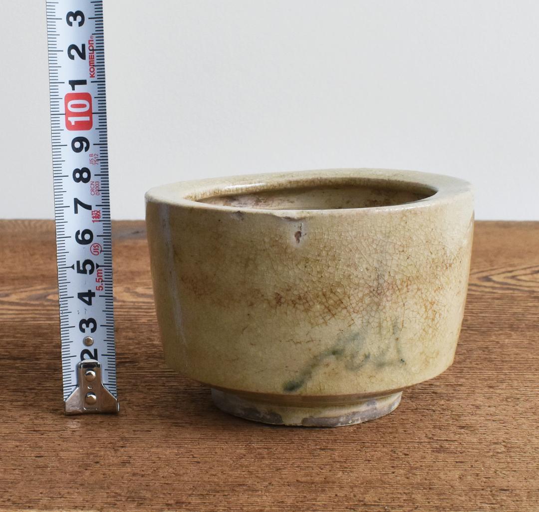 江戸時代 美濃 御深井 灰釉 火入 /瀬戸 常滑 備前 六古窯 古道具 古陶器