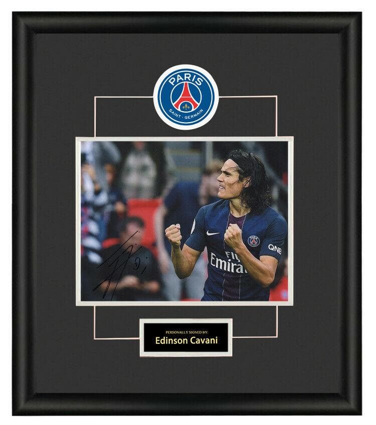 直筆サイン入り写真 エディンソン・カバーニ パリ・サンジェルマンFC SA鑑定済