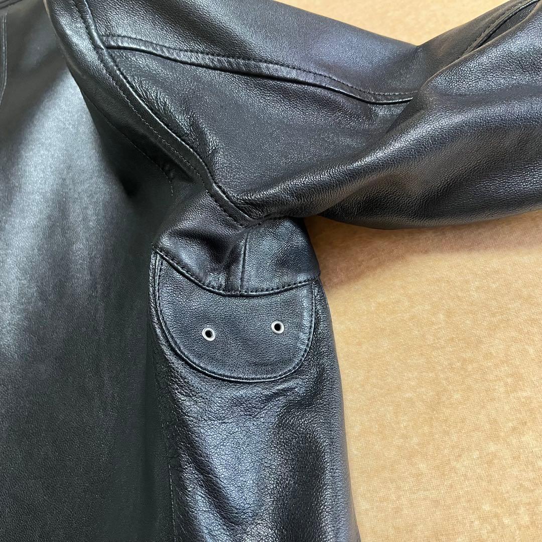 BEAUTY&YOUTH シングルライダース レザージャケット ブラック