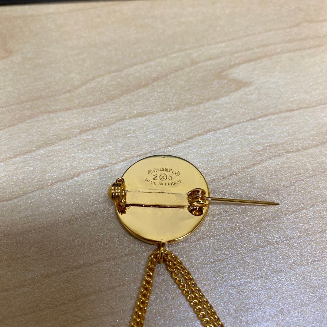 CHANEL シャネル　ブローチ　ココマーク　マトラッセ　バッグ　ゴールド
