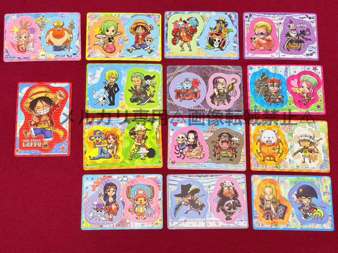 ONEPIECE ワンピース ぺったりキャラ カード マグネット　全種　セット