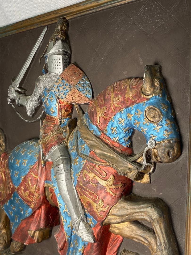 1704❣️ エドワード３世 レリーフ壁掛け彫刻