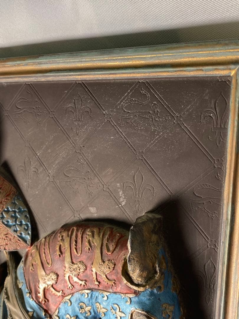 1704❣️ エドワード３世 レリーフ壁掛け彫刻