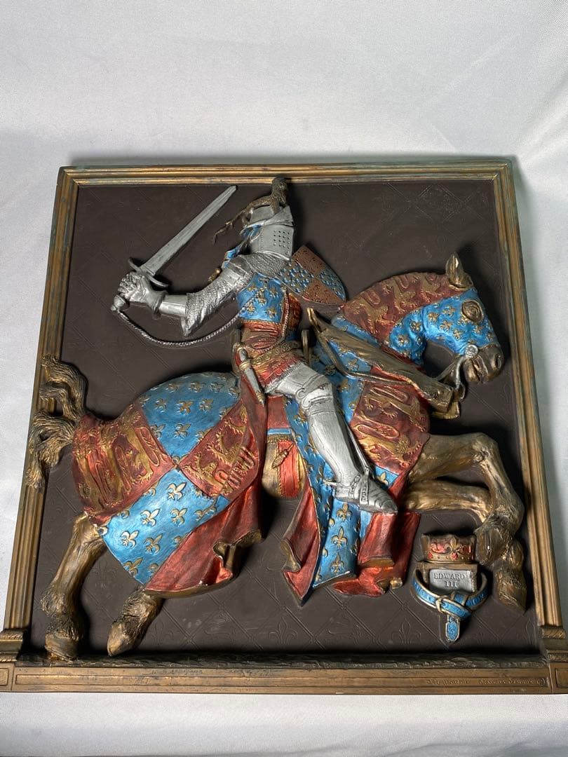 1704❣️ エドワード３世 レリーフ壁掛け彫刻