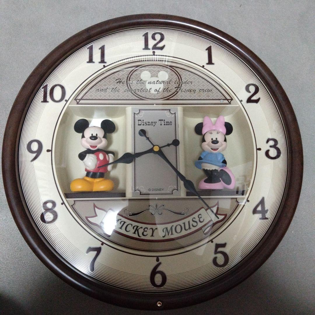 からくり壁掛時計Disney Mickey Mouse Clock