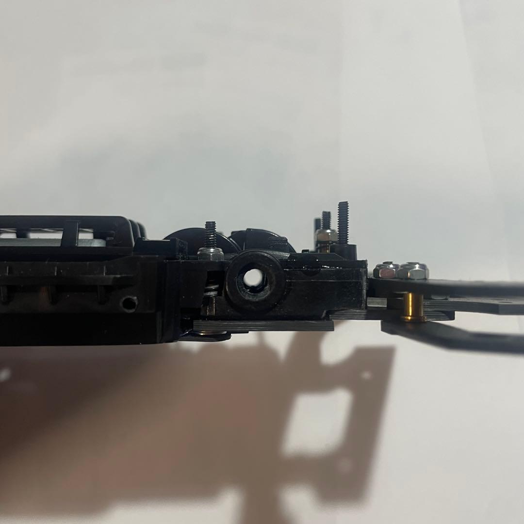 ミニ四駆　MSフレキ　フロントAT段下スラダン　1軸アンカー　提灯社外カーボン②