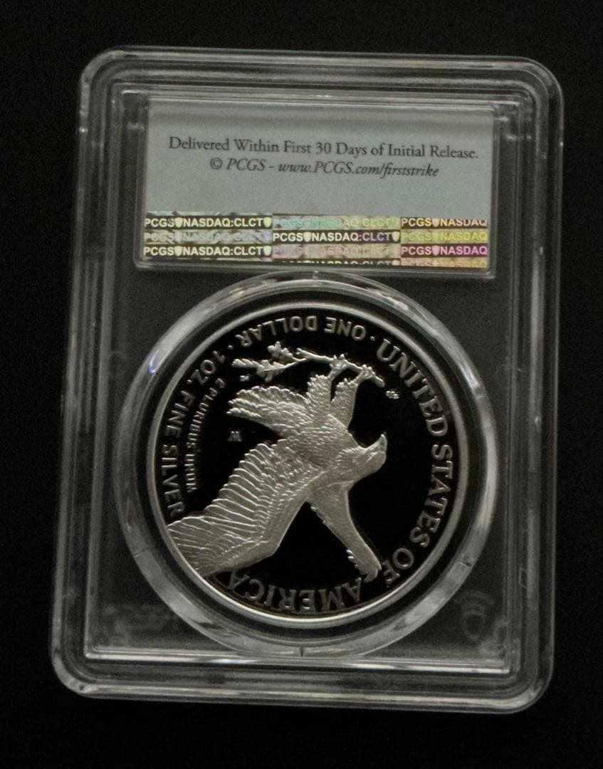 【最高鑑定】2022-W アメリカ イーグル銀貨 PCGS PR70 DCAM