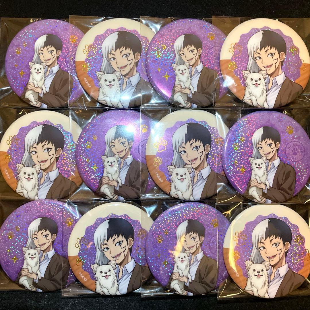 dr.stone with dogs あさぎりゲン ホログラム缶バッジ 12個