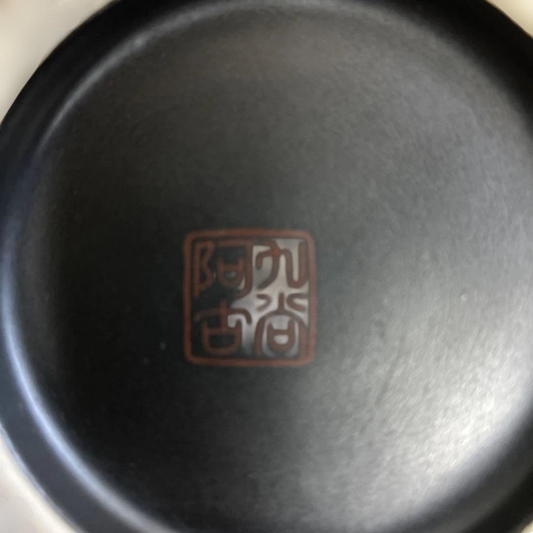 青とグレーのグラデーション陶器